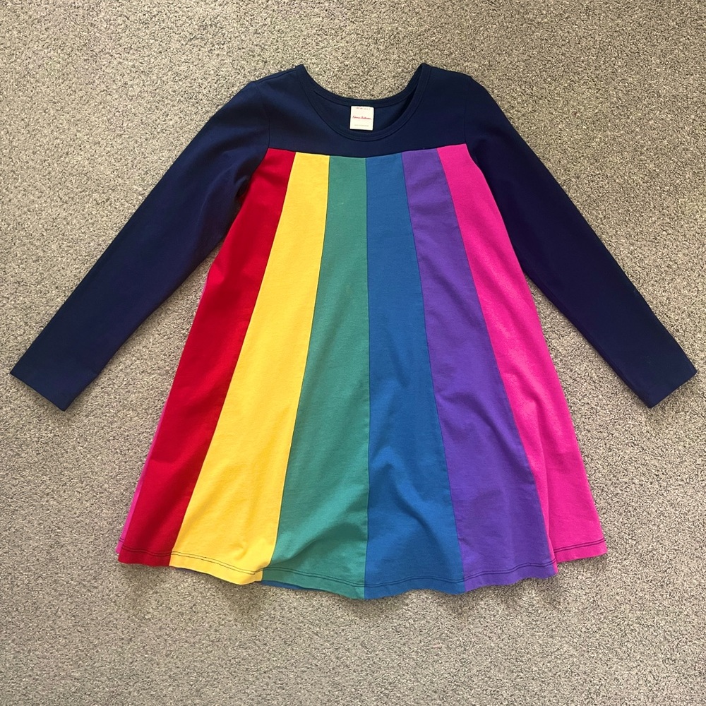 Hanna Andersson Rainbow Twirl Dress size 6-7